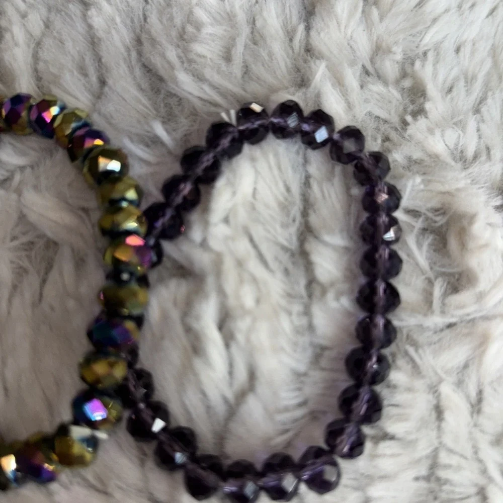 FASHION * CRYSTAL * BRACELETs Hand-Made in USA mixed set of‎ 3. NWOT 3499